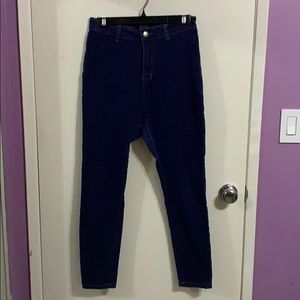 Dark Denim High Waisted Jeggings